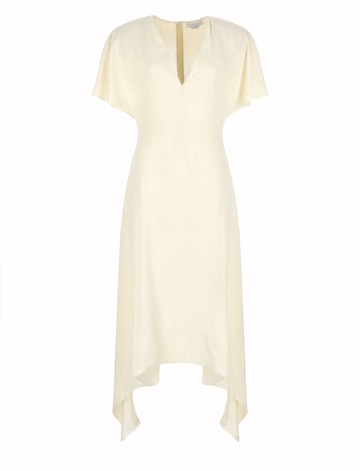 stella mccartney v-neck midi dress
