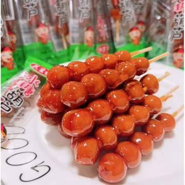 冰糖葫蘆18g獨立包裝  迷你冰糖葫蘆約18g/袋 果潤園山楂球糖 蜜餞果糕 無核山楂球 休閒零食