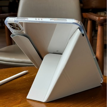 帶筆袋平板殼 平板套 多折支撐 適用iPad 12 A16 10 9 Mini Air 8 7 6 Pro 11/13吋