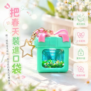 台灣出貨✨ 手工夢核發光禮盒 無盡花海鑰匙扣 星星掛件 驚喜禮物 創意小禮品