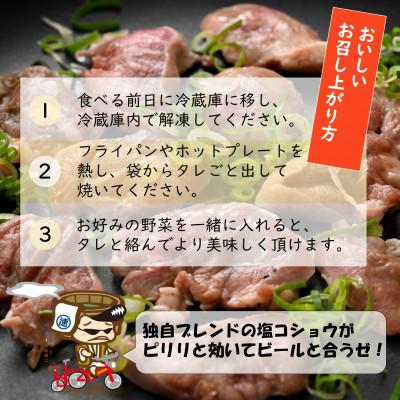 ふるさと納税 あわら市 ネギ塩味 国産 豚タン 300g×3袋(計900g)約5〜6人前