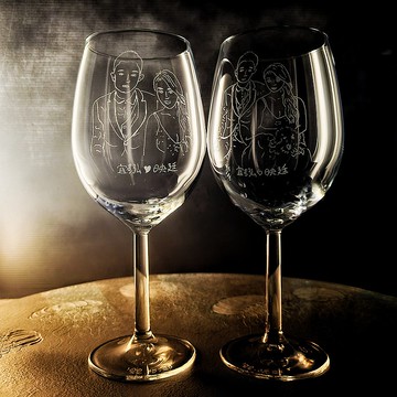 【新婚賀禮對杯】客定 手雕對杯In love系列 肖像/免費刻字