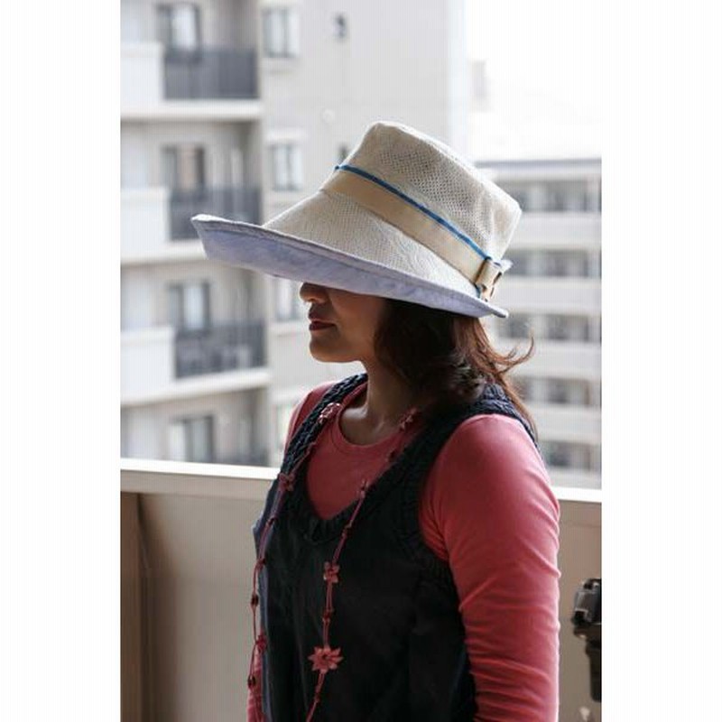 フレンチ風ハット つば広帽 レディース帽子 春夏 カジュアル レースコットン パールホワイト 手作り帽子 通販 Lineポイント最大0 5 Get Lineショッピング
