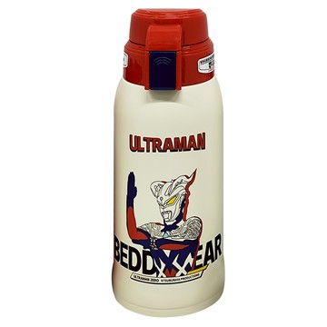 BEDDYBEAR 杯具熊 奧特曼ULTRAMAN復古兒童保溫壺 賽羅光線  賽羅光線 米色 + 紅色 + 藍色  600ml  1個