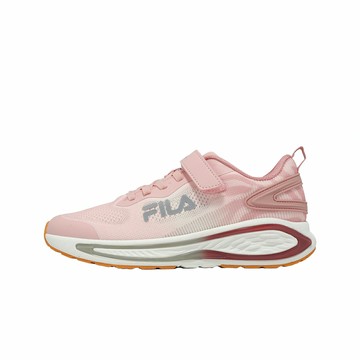 Fila 慢跑鞋 J410A 中大童鞋 粉紅 灰 魔鬼氈 緩震 斐樂  3J410A558