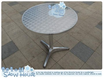 ╭☆雪之屋小舖☆╯@特價優惠中@全新戶外休閒鋁桌直徑60公分～彩色鋁桌供應中R984-06/S943-23