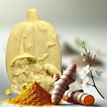 萬聖節之編織女巫調香草本手工皂 沐浴洗顏皂 薑黃手工皂