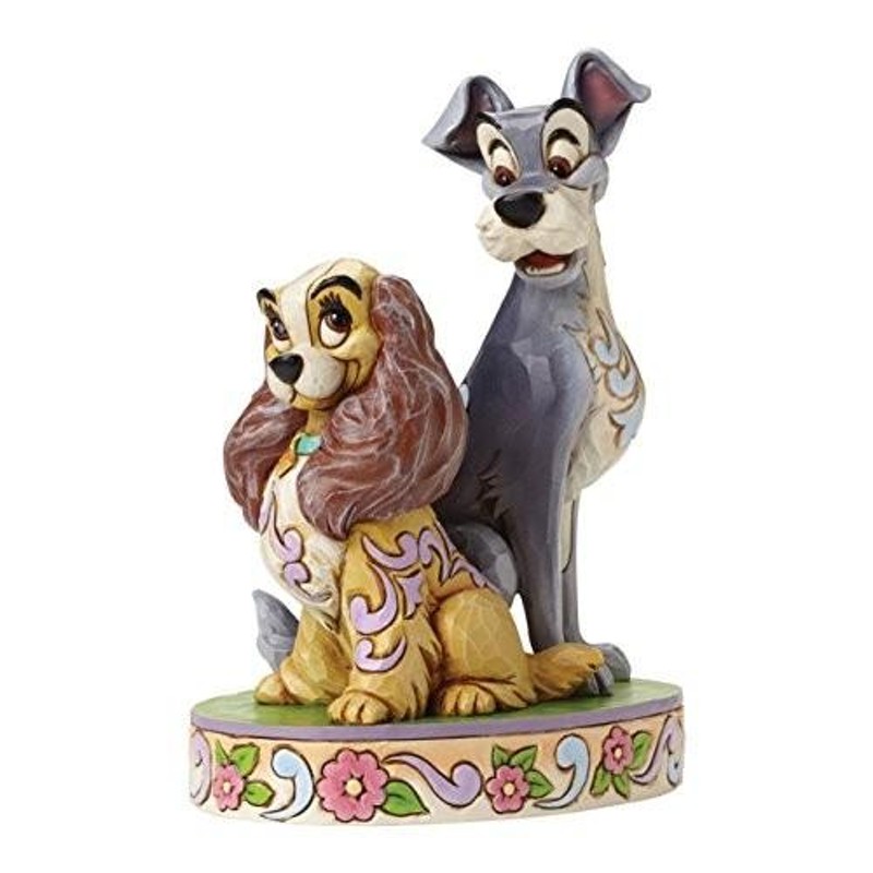 エネスコ ディズニートラディション Enesco Disney Traditions わんわん物語 60周年記念フィギュア レディ＆ザ  トランプ/プレゼント クリスマス 誕生日 | LINEブランドカタログ