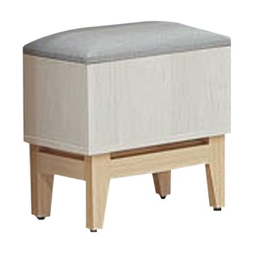 文創集 歌斯1.3尺貓抓皮可收納化妝椅(二色可選)-40x40x46cm免組