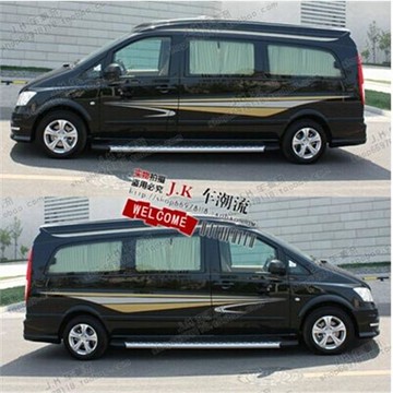 唯雅諾車貼拉花 威霆商務之星車身彩條房車汽車拉花貼紙淩特