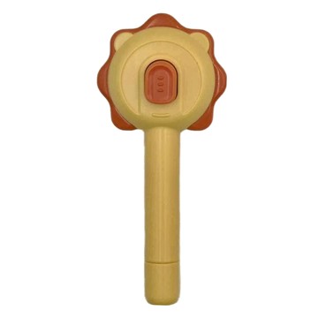 寵物太陽除毛梳  狗貓適用  一鍵除毛  清潔梳理按摩  毛髮護理  黃色  1個