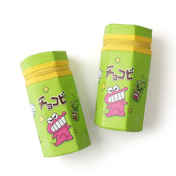 蠟筆小新巧克比造型筆袋- Norns Original Design 蠟筆小新 餅乾盒造型六角筆袋 鱷魚餅乾 鱷魚阿山