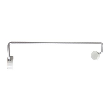 SHIMOYAMA 大圓點系列 ABS吸壁拐角鋁件掛杆架  白色  1個