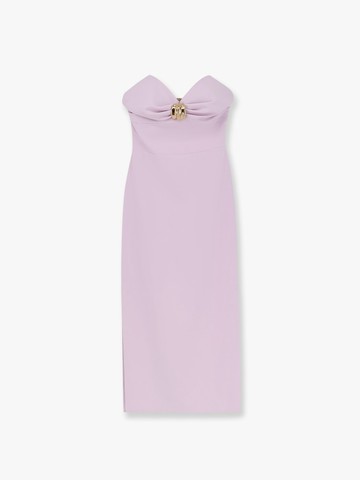 Midi dress with gold metal detail - ELISABETTA FRANCHI - gender_Woman