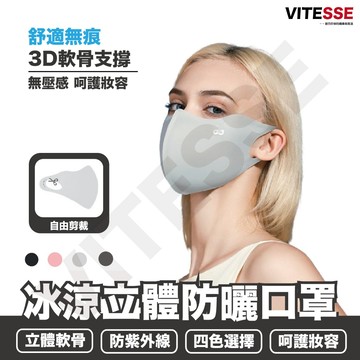 VITESSE 冰涼防曬口罩 冰絲材質 防曬袖套 防曬頭套 防曬口罩 超防曬口罩 冰涼材質使用