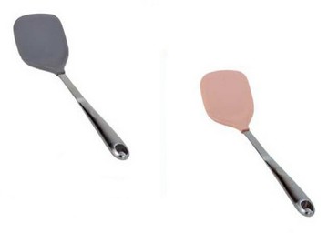 ??現貨附發票??潔豹 大和矽膠雙向煎匙 玫瑰紅 湛灰 矽膠鏟 矽膠鍋鏟 矽膠煎匙 矽膠匙 矽膠炒菜匙 矽膠煎鏟 不沾鍋煎匙 不沾鍋炒菜匙  不沾鍋鍋鏟