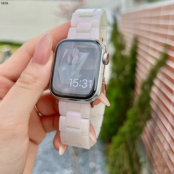 【下殺免運】人魚姬錶帶 適用Apple Watch 樹脂錶帶 透明錶帶 8代/7代/6代/SE 41mm 45mm