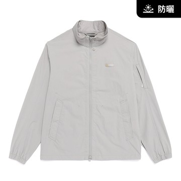 【UPF50+】男女同款 ADELIE 彈性立領外套 - 淺灰色