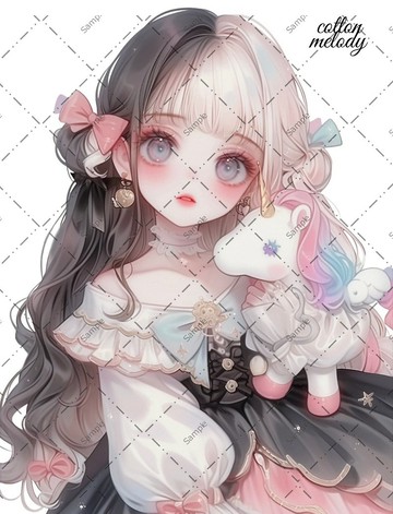 original sticker no.730 人物貼紙 原創貼紙 人物貼紙 女孩貼紙 原創人物貼紙