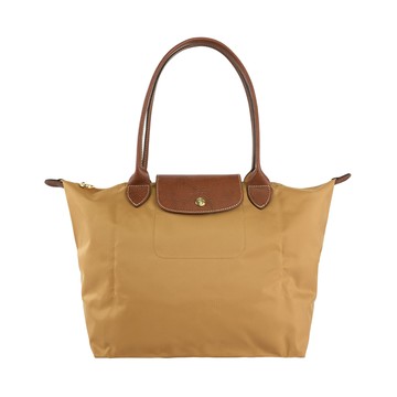 LONGCHAMP M號長把LE PLIAGE摺疊水餃包(鹿褐色) L2605 089 P86