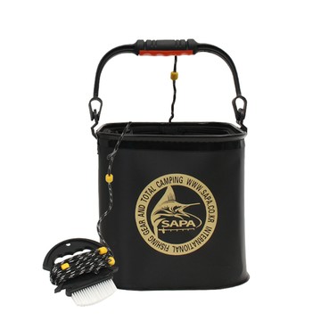 沙巴 方形清潔刷水桶  黑色的  22厘米