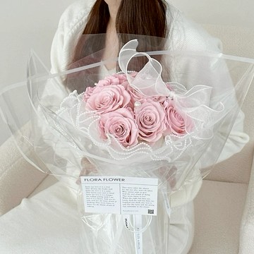 【Flora Flower】俄羅斯永生花束-奧蘿拉粉