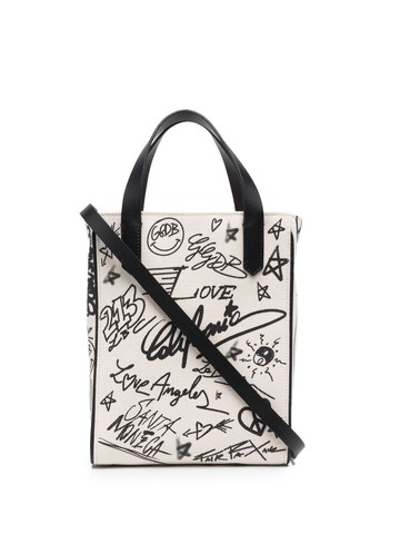 Golden Goose - East-West California tote bag - women - Cotton/Cotton/Leather - One Size - Neutrals