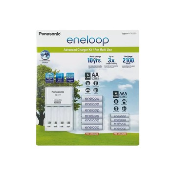 Panasonic Eneloop 充電器含電池組(1+6+4)
