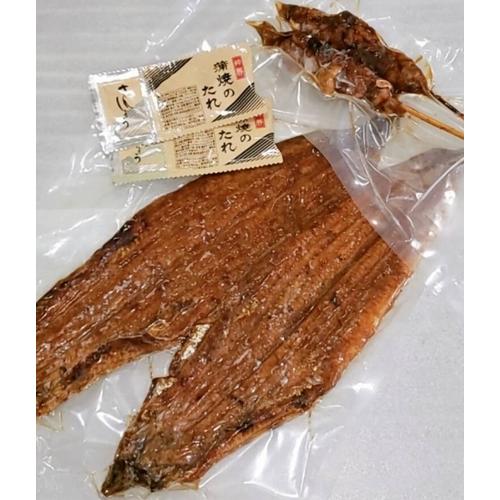 特大有頭うなぎ蒲焼き500g(約250g×2尾)＆うなぎ肝串2本おまけ付き (タレ・山椒付)