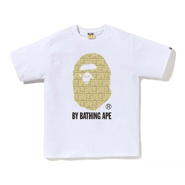 BAPE Logo Monogram By Bathing Ape Tee 猿人 滿版字母 短袖 白色 RAY-26 [台灣現貨]