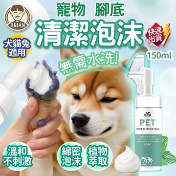 寵物腳底泡沫【布萊恩👨🏻隔日到貨】免洗泡沫 洗腳泡沫 寵物乾洗泡沫 足部護理 貓狗洗腳 清潔慕斯 清潔泡沫 寵物腳清潔
