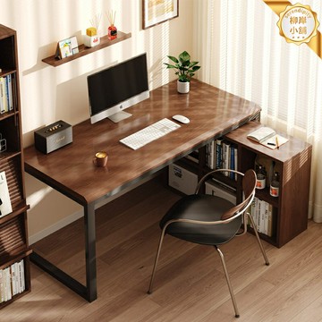 【轉角省空間】書桌書架一體 電腦桌 辦公桌 臺式桌 工作臺 學習桌 家用書桌 實木多層板 加厚穩固 轉角L型設計 書房臥室辦公