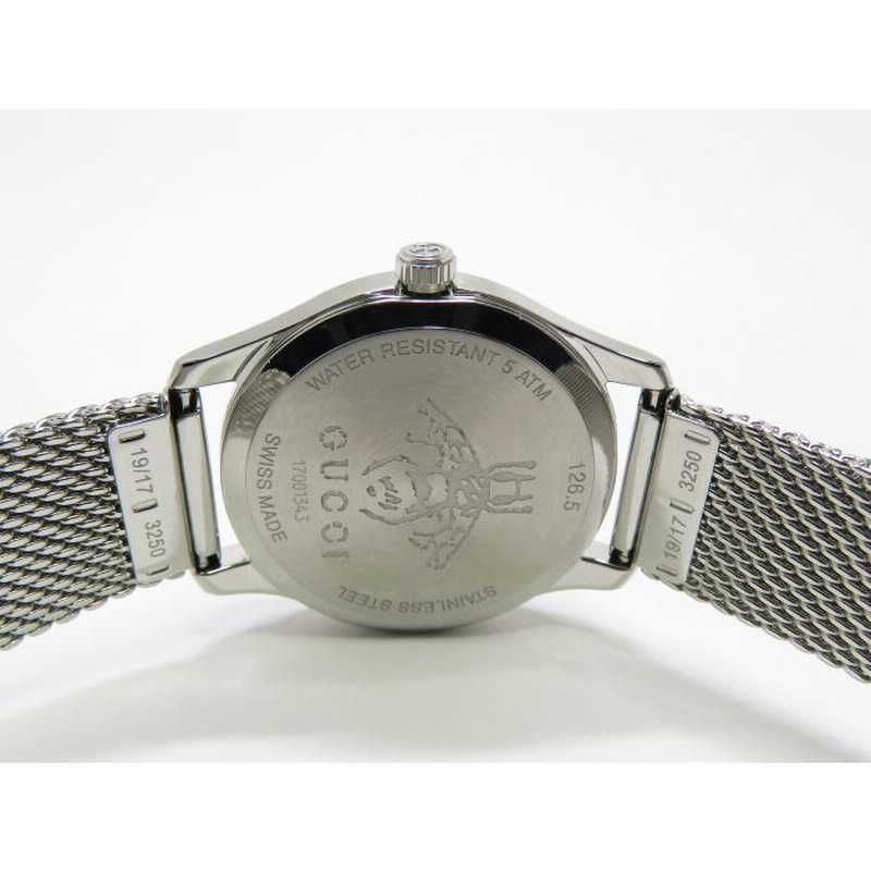 GUCCI レディース 腕時計 125.5 GUCCI 【2年保証】グッチ 時計 レディース 24×12mm クォーツ
