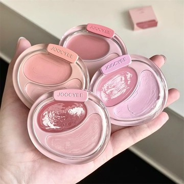joocyee酵色雙色腮紅膏膨脹氛圍感水光啞光韓系多用腮紅高光