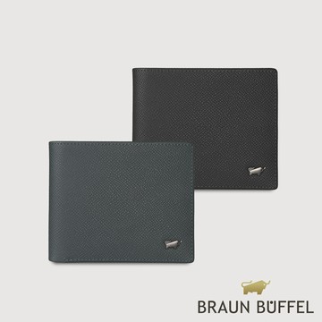 【BRAUN BUFFEL】HOMME-ZW 4卡零錢袋皮夾-多色賣場(德國小金牛台灣總代理)/BF599-315