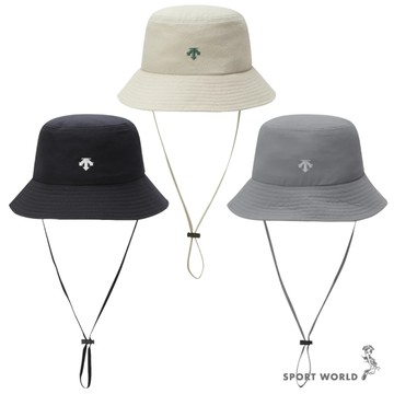Descente 迪桑特 帽子 漁夫帽 防曬 米/黑/灰【運動世界】SR123UCP1H-BEG0/BLK0/DGRY