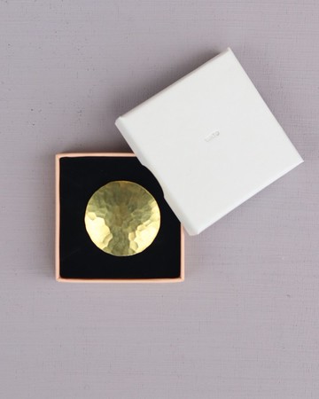 滿月髮束  原色黃銅