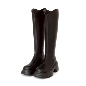 D+AF 美圖V口輕量厚底瘦瘦長靴