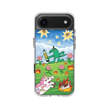 iPhone Air Clear Case（相機按鈕） 透明 - 怪奇事物所 Incrediville - 寫字所長