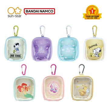 【sun-star】隨身萬用扣環透明小掛包 (日本進口台灣現貨) 痛包 酷洛米零錢包 隨身包 鑰匙包 隨身包 多功能包