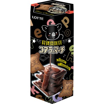 樂天小熊餅-濃黑巧克力風味