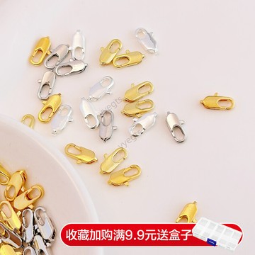 🚀 新品下殺 14K18K真金純銀色DIY保色配件魚尾扣彈簧扣龍蝦扣diy首飾飾品材料 11・14