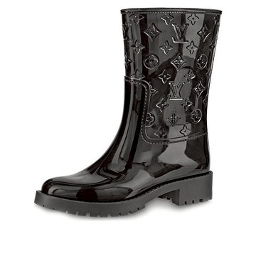 (WMNS) LOUIS VUITTON Drops Flat Half Boots 'Black'