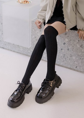 羊毛輕盈感膝上襪