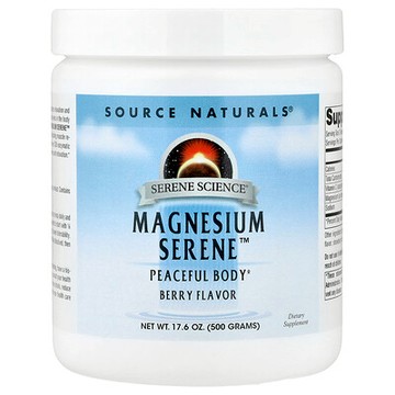 Source Naturals, Magnesium Serene，漿果味，17.6 盎司（500 克）