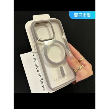 無線磁吸蘋果16/15promax手機殼iPhone14膚感13/12潮男女防摔耐磨高級感蘋果16高級感手機殼