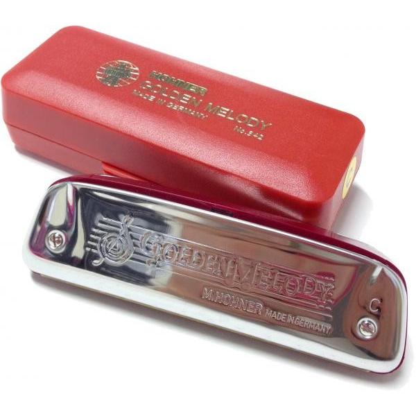 HOHNER ゴールデンメロディ E ブルースハープ 10穴 テンホールズ ハーモニカ Golden Melody Blues Harmonica 樹脂ボディ