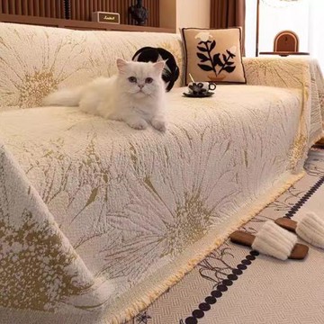 秋冬季沙發蓋布2025新款毛絨一整張全包高級感四季通用沙發巾套罩