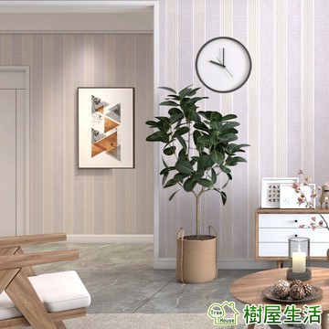 【樹屋生活】金線壁貼 灰金條紋 每捲45*1000 防水自黏壁紙 WTP033 PVC牆貼 壁紙壁貼 印花壓紋 幾何線條