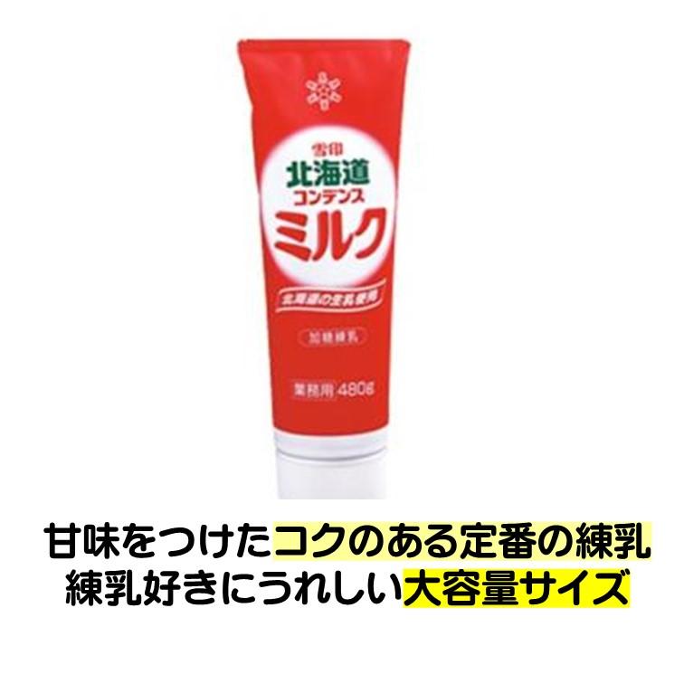 雪印メグミルク コンデンスミルク 480g 甘味 コクのある定番 練乳 カキ氷 うれしい 大容量サイズ ビッグサイズ お得サイズ